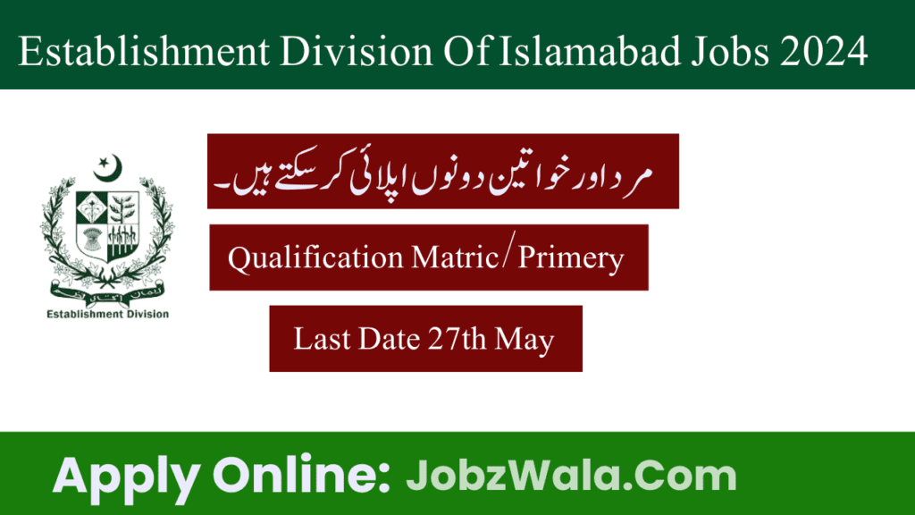 Islamabad Division Jobs in 2024 May